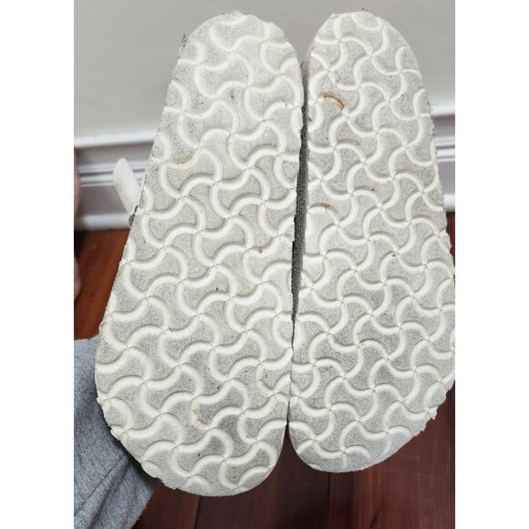 PapilliobyBirkenstock Gizeh Platform Sandals White Leather Cork Footbed Comfort - Picture 9 of 15